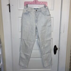 Vintage Bonjour Jeans | Light Wash 15/16 R | Tapered Leg Distressed Mom Nostalia